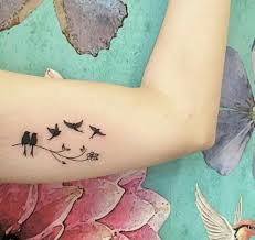 Family Birds On A Wire Tattoo Passarinhos Family Tattoos Tattoos For Kids Foot Tattoos