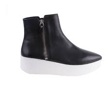 Black Boots White Sole Pin On Polyvore