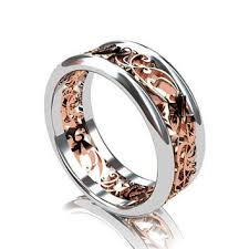 Best Men 39 S Wedding Ring Two Tone Products On Wanelo Rings For Men Filigree Wedding Band Mens Wedding Rings