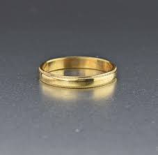 Vintage 10k Gold Wedding Band Ring 1920s Antique Yellow Band 1920s Wedding Intage Antique Gol Wedding Ring Bands Antique Gold Wedding Gold Wedding Band