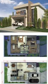 3 Bedrooms Home Design 10x20 Meters Home Design With Plansearch Architectural House Plans Architectural Design House Plans Modern Style House Plans