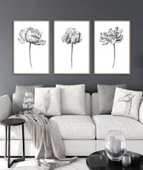 Black And White Framed Art For Bathroom Printable Wall Art Bathroom Wall Decor 3 Black And White Prints Wall Art Floral Painting Flower Art Bathroom A Navy Blue Wall Art Blue Wall Art Flower Wall Art