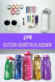 Glitzer Schuttelflaschen Fur Kleine Grosse Kinder Cooles Basteln Fur Kinder Baby Basteln Ideen Schleim Selber Herstellen