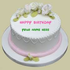 Personalized Birthday Cakes For Men With Name Write Name On Birthday Cake Happy Birthday Cakes Birthday Cake Writing Birthday Wishes Cake