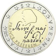 Slowenien 2 Euro 2019 France Preseren Euro Bares Fur Rares Munzen Sammeln