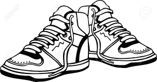 Black And White Tennis Shoes Clipart Sport Shoes Illustration Shoes Illustration Sneakers Illustration Sport Shoes Art