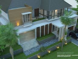 Villa Mewah Kolam Renang Roof Garden Rumah Modern Arsitektur Desain Rumah