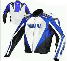 Black And Blue Motorcycle Jacket Three Tone Blue White Black Yamaha Dunlop Motorcycle Extreme Racing Leather Jacket From Robleatherseller White Motorcycle Motorbike Jackets Leather Jacket