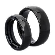 Obsidian Black Couple Rings Mens Wedding Rings Tungsten Tungsten Wedding Rings Wedding Ring Sizes