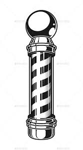 Barber Shop Pole Black And White Vintage Barber Shop Striped Pole Template Barber Shop Barber Logo Barber Tattoo