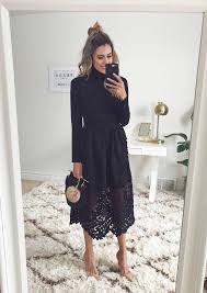 New Video 7 Fresh Ways To Wear A Turtleneck Hello Fashion Long Sleeve Lace Midi Dress Winter Outfits Dressy Dressy Outfits