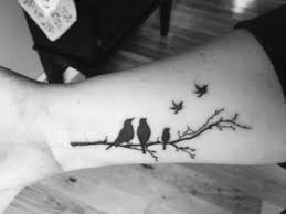 Family Birds On A Wire Tattoo Bird Tattoo Meaning And Designs For Girls Bird Tattoos Loss Tattoo Baby Tattoos Little Bird Tattoos