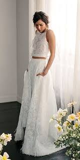 24 Breaking The Rules Bridal Separates Ideas Wedding Forward Wedding Dress With Pockets Two Piece Wedding Dress Prom Dresses Two Piece