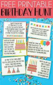 Birthday Scavenger Hunt For Adults A Super Fun Birthday Scavenger Hunt Free Printable Play Party Plan Scavenger Hunt Birthday Birthday Fun Birthday Traditions