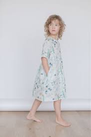 Girls Linen Dress Wild Flowers Girls Summer Dress Toddler Girl Clothes Short Sleeve Dresses For Girls Toddler Girl Dresses Girls Dresses Summer Girls Easter Dresses
