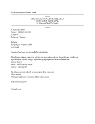 Contoh Surat Resmi Bahasa Sunda Osis Bahasa Surat Sekolah