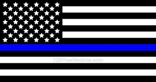 Black American Flag Vector Thin Blue Line American Flag Thin Blue Line Flag Flag Blue Stripes