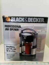 Black And Decker Jar Opener Black Decker Professional Electric Jar Opener Black Stainless Steel Jw200bm Blackdecker Jar Opener Black Decker Black Stainless Steel