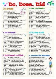 Do Does Did Teaching English Grammar Learn English Grammar Learn English