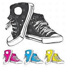 Black And White Tennis Shoes Clipart Converse Clip Art Clipart Catalog Beauty Converse Shoe Converse Blue Sneakers