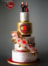 Manchester United Themed Wedding Cake My Purbaja B Chakraborty By Purbaja B Chakraborty Themed Wedding Cakes Wedding Cakes Cake
