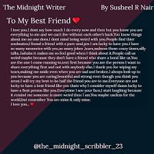 Cute Funny Long Birthday Message For Best Friend The Midnight Writer On Instagram Dear Best Friend You Are Everything To Me Instagram The Mi Friend Birthday Quotes My Best Friend Quotes Friends Quotes
