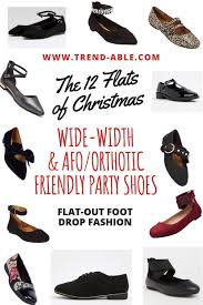 Wide Width Dress Flats For Orthotic Afo Wearers Party Flats Party Shoes Flat Women Shoes