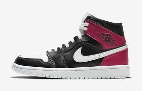 Air Jordan 1 Mid Bg Gym Red White Black Air Jordan 1 Mid Wmns Black White Noble Red Bq6472 016 Release Date Sbd Air Jordans Jordan 1 Mid Nike