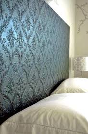 Diy Textured Wallpaper Ideas Not Just For Walls Ohmeohmy Blog Wallpaper Headboard Diy Wallpaper Headboard Home