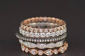 19 Gorgeous Stacked Wedding Rings Stackable Diamond Bands Stacked Wedding Rings Stacked Diamond Bands