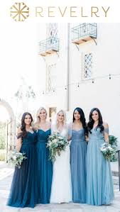 Wedding Dress And Bridesmaid Dress Shopping By Making It Fun And Easy Try On Our E Wedding Bridesmaid Dresses Ombre Bridesmaid Dresses Colored Wedding Dresses