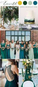 14 Dark Green Emerald Wedding Colors Palettes Spring Wedding Colors Emerald Bridesmaid Dresses Green Wedding Colors
