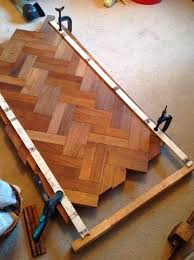 Sue Hepworth It Is Possible To Have Too Many Tables Reclaimed Parquet Flooring Parquet Flooring Diy Dining