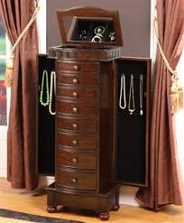 Large Modern Floor Standing Jewelry Cabinet With Eight Drawers Jewelry Armoire Standing Jewelry Box Jewellery Storage