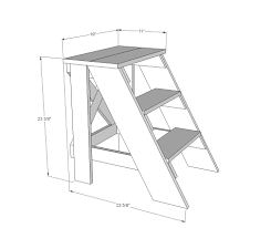 Vintage X Back Step Stool End Table Step Stool Diy Diy Furniture Plans Wooden Step Stool