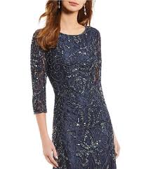 Pisarro Nights Beaded 3 4 Sleeve Lace Gown Dillard S In 2020 Lace Gown Mother Of The Bride Dresses Fashion