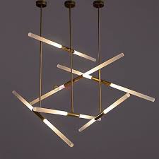 Modern Acrylic Led Lights Tube Suspension Pendant Lamp Ceiling Office Lighting Decorative Pendant Lighting Led Pendant Lights Chandelier