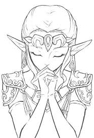 Princess Zelda The Legend Of Zelda Ocarina Of Time Coloriage Zelda Coloriage Dessin Elfe