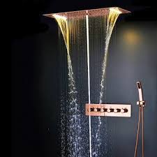 Fontanashowers Amazing Relaxation Wide Ceiling Led Volume Control Complete Shower System With Rough In Valve In 2020 Shower Remodel Shower Systems Shower Set