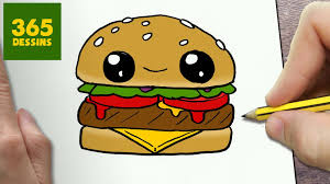 Comment Dessiner Hamburger Kawaii Etape Par Etape Dessins Kawaii Facile Dessin Kawaii 365 Dessin Logo 365 Dessins