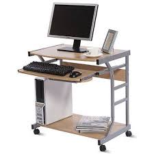 Small Compact Mobile Portable Student Computer Berkeley Desk With Wheels Small Computer Desk Home Office Furniture Space Saving Computer Desk