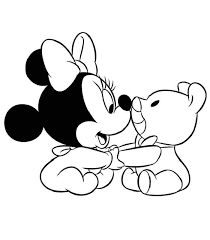 Coloriage Disney Mickey Et Minnie Bebe En 2020 Coloriage Disney Coloriage Mickey Coloriage Hello Kitty