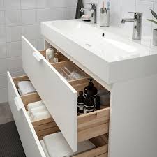 Ikea Godmorgon Braviken Meuble Pour Lavabo 2 Tiroirs En 2020 Meuble Lavabo Lavabo Salle De Bain