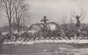 Funeral At Cleveland S Lakeview Cemetery For Unidentified Victims Of The Tragic Fire At The Collinwood School 3 4 1908 Ohio History Cemetery Lakeview Cemetery