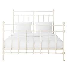 Lit 160x200 En Metal Ivoire En 2020 Lit King Size Lit 160x200 Et Idees De Lit