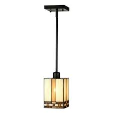 Springdale Lighting Mission 1 Light Antique Bronze Hanging Mini Pendant Lamp Sth11006 The Home Depot Pendant Lamp Glass Pendant Light Pendant Lighting