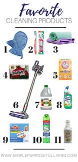 11 Best Cleaning Products For Your Home Simple Purposeful Living Favorite Cleaning Products Best Cleaning Products Cleaning Supplies List