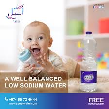 Aseel Water A Well Balanced Low Sodium Water A Product Of Qatar Free Home Delivery Call 55724044 Dasani Bottle Plastic Water Bottle Water