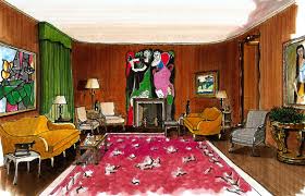 Nelson Rockefellers New York City Apartment By Jean Michel Frank Interior Design Exhibition International Interior Design Decor Interior Design