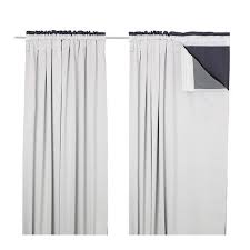 Glansnava Rideau 2 Pieces Gris Clair Rideaux Rideaux Ikea Et Ikea